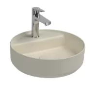 Раковина накладная ISVEA Infinity 42 круглая ?42см, цвет слоновая кость матовый 10NF65042SV-2K