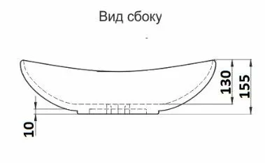 Раковина накладная CeramaLux 7811ASW