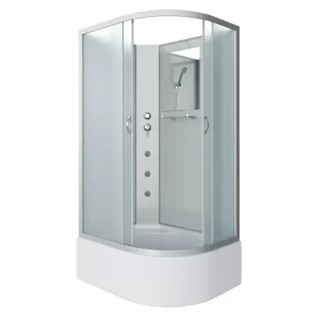 Душевая кабина Niagara Classic NG-2310-14LBKG (120х80х200) высокий поддон(40см),стекло матовое