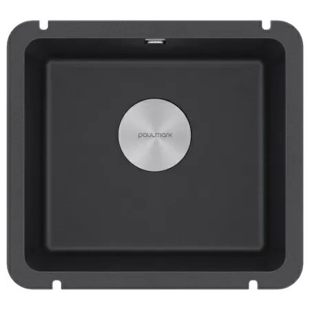 Мойка Paulmark UNTER 50 PM204543-BL 435х455х185 мм, IT-GRANIT, черный