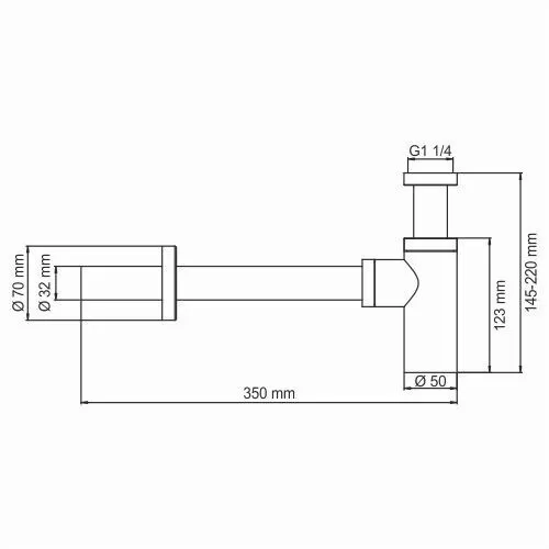 Сифон для раковины WasserKRAFT Wern A093