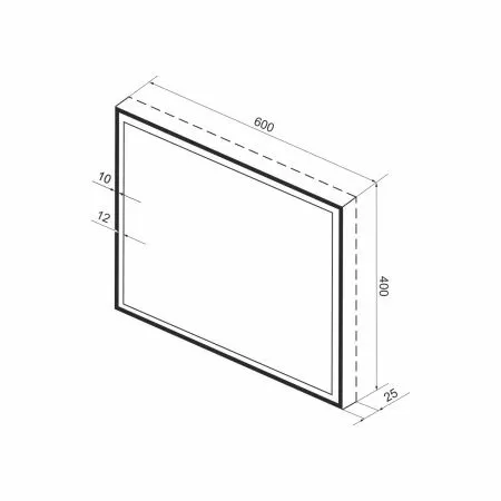 Зеркало с фронтальной LED-подсветкой Wellsee 7 Rays' Spectrum 172201100