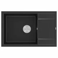 Мойка Paulmark FLUGEN 60 PM317850-BLM 500х780х200 мм, IT-GRANIT, черный металлик