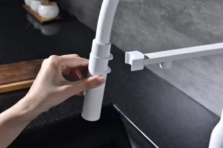 Смеситель для кухни Paulmark MAGNETO ONE Ma213188-WH, белый