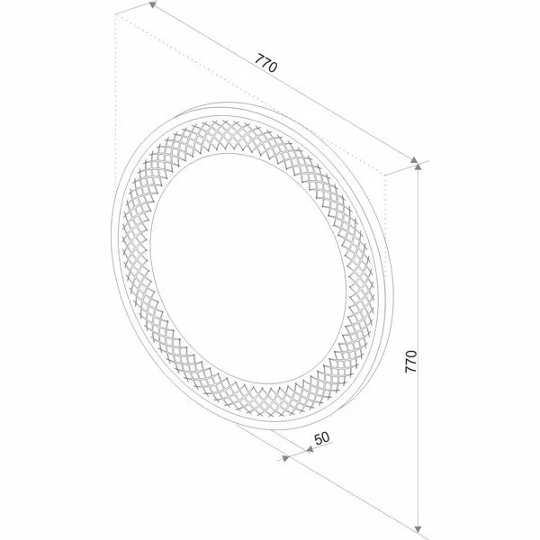 Зеркало Континент Uranus 77х77 LED