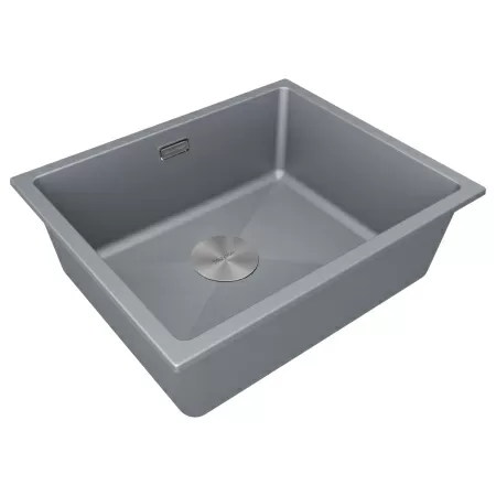 Мойка Paulmark LUMI 55 UNI LU55-GRM 555х460х210 мм, IT-GRANIT, серый металлик