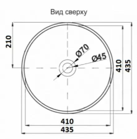 Раковина накладная CeramaLux 9003A