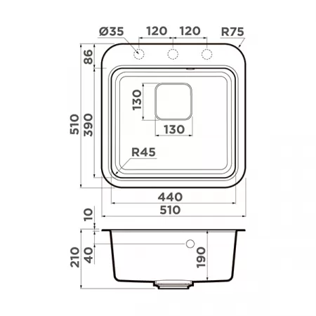 Кухонная мойка Omoikiri Tasogare 51-BE Artgranit ваниль 4993736