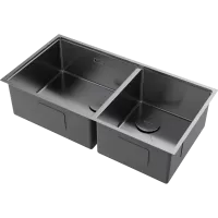 Кухонная мойка Omoikiri Taki 85-2-LB-U/IF Side-IN нерж. сталь/нержавеющая сталь 4997037