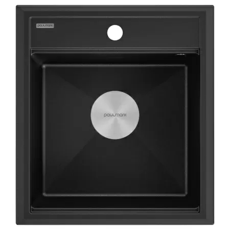 Мойка Paulmark STEPIA 45 PM114651-BLM 510х460х200 мм, IT-GRANIT, черный металлик