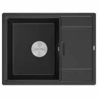 Мойка Paulmark FLUGEN 50-650 PM216550-BLM 500х650х200 мм, IT-GRANIT, черный металлик