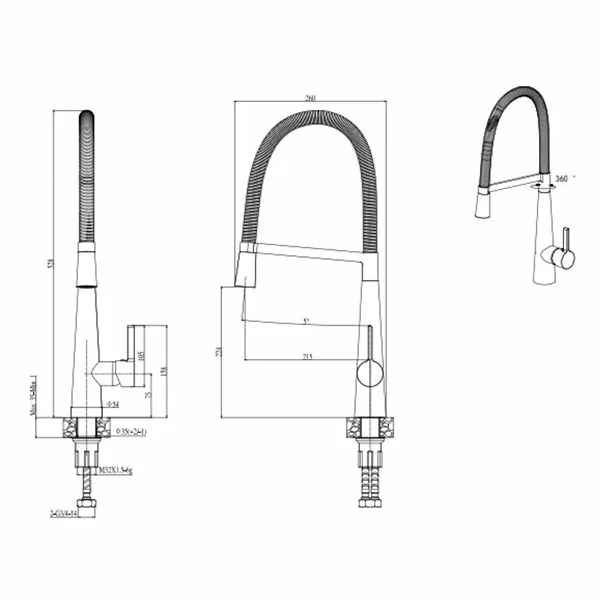 Смеситель для мойки Elleci P 01 Cromato MIKP01CR