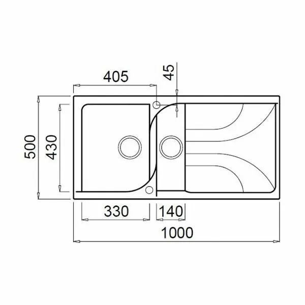 Кухонная мойка Elleci Ego 475 M70 Ghisa LME47570