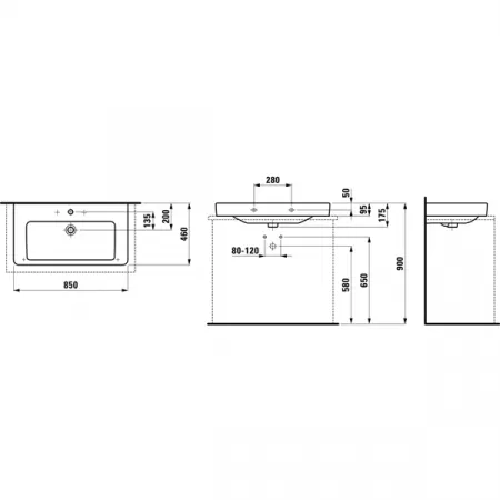 Раковина Laufen 8169650001041