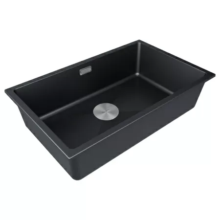 Мойка Paulmark LUMI 74 UNI LU74-BLM 740х460х210 мм, IT-GRANIT, черный металлик