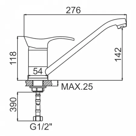 Смеситель для мойки Ledeme H01 L4901