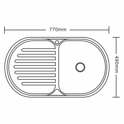 Кухонная мойка Ledeme L67749-R 49x77 декор