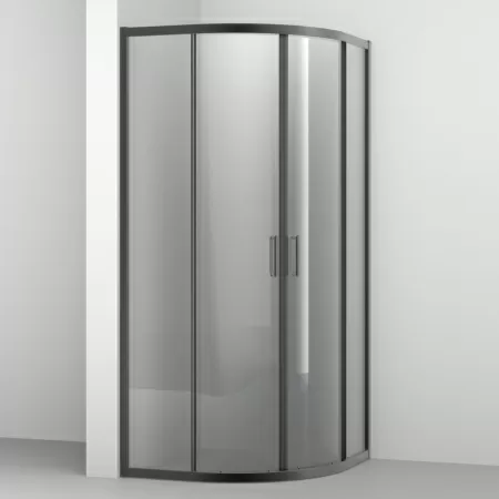 Душевой уголок AQUABATH ATLAS AB-01S-900-2000-GY (90x90, оружейная сталь, прозрачное стекло)
