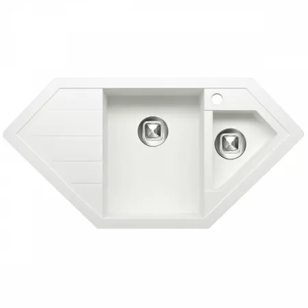 Кухонная мойка Tolero R-114 49.6x100 белый
