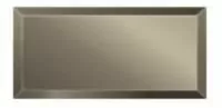 Плитка зеркальная Континент прямоугольник фацет бронза сатин 200х100 (комплект 4 шт.)