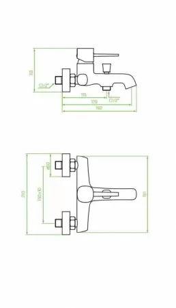 Смеситель для ванны Laveo Pola BAP_010D хром