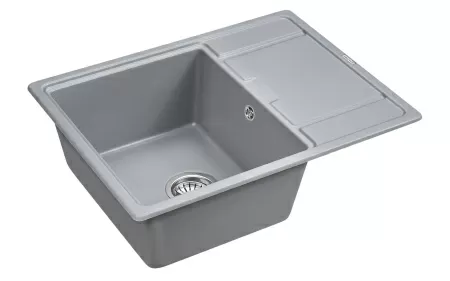 Мойка Paulmark FLUGEN 50-650 PM216550-GRM 500х650х200 мм, IT-GRANIT, серый металлик