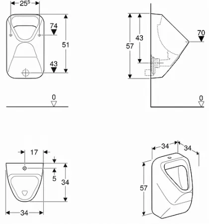 Писсуар Kolo Nova Pro M36010000