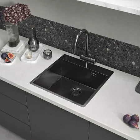 Кухонная мойка Reflexion Iseo RX2250BL оружейная сталь