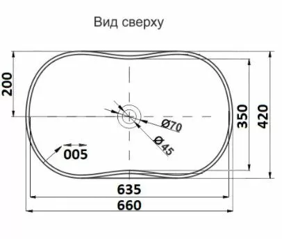 Раковина накладная CeramaLux 9175AB