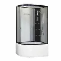 Душевая кабина Niagara Ultra NG-1910-01R (120х80х220) высокий поддон(48см),черный,стекло тонированное,4 места
