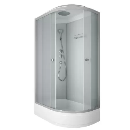 Душевая кабина Niagara Eco E120/80/26L/MT (120х80х215) средний поддон(26см),стекло матовое,4 места