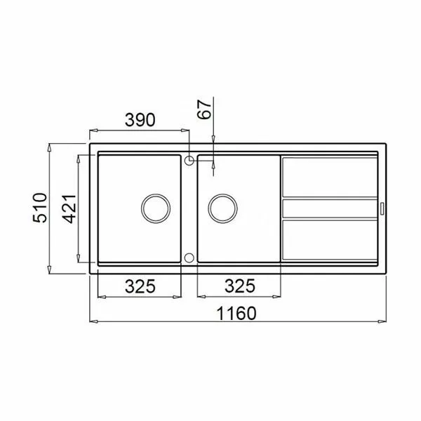 Кухонная мойка Elleci Best 500 K97 Light Grey LKB50097