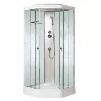 Душевая кабина Niagara Ultra NG-2306-01 (90х90х220) низкий поддон(16см),стекло мозаика,4 места