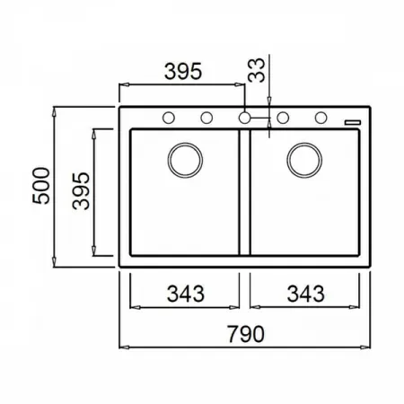 Кухонная мойка Elleci Quadra 350 M70 Ghisa LMQ35070