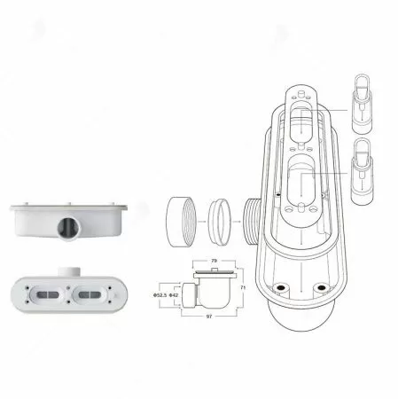 Душевой поддон RGW STL 1800x800x25 14212818-01