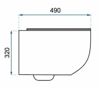 Унитаз подвесной Rea Carter Rimless Duroplast/Slim/ZM Black C4211