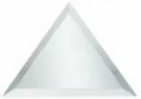 Плитка зеркальная Континент треугольник фацет серебро 200х200 (комплект 4 шт.)