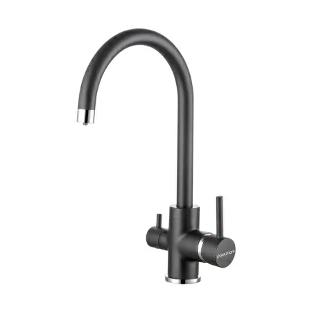 Смеситель для кухни Paulmark ESSEN Es213211-418(BLM), черный металлик