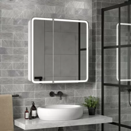 Зеркало-шкаф Reflexion Circle LED 800х800 RF2110SR