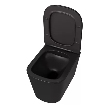 Унитаз Taliente Correto CR25200 Nero подвесной