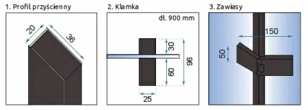 Душевой уголок Rea Diamond Black 100x100 K5623