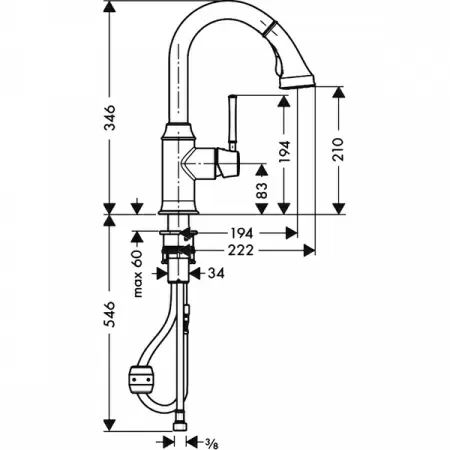 Смеситель для мойки Hansgrohe Talis Classic 14864000