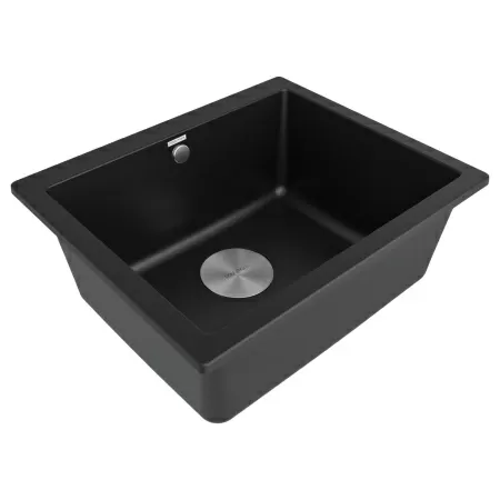 Мойка Paulmark GERA 60 PM205546-BLM 460х550х200 мм, IT-GRANIT, черный металлик