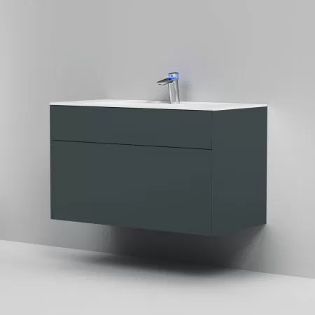 M50AFHX1003GM Inspire V2.0 База под раковину AM.PM, подвесная, 100 см, 3 ящика, push-to-open, графит матовый