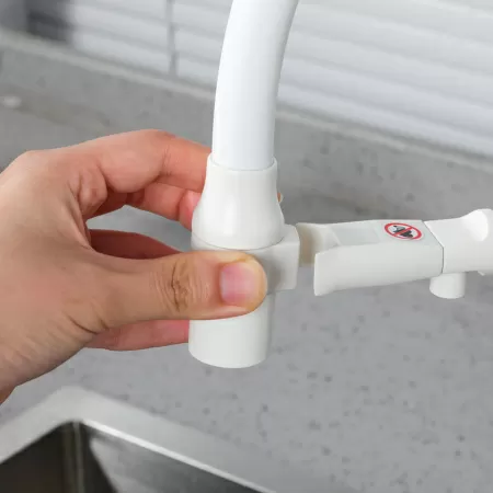 Смеситель для кухни с гибким изливом и подключением фильтра GAPPO G4398-88, белый