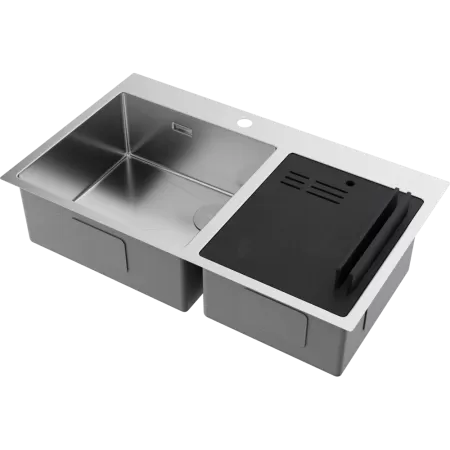 Кухонная мойка Omoikiri Akisame 86-2 Side-IN нерж. сталь/нержавеющая сталь 4997021