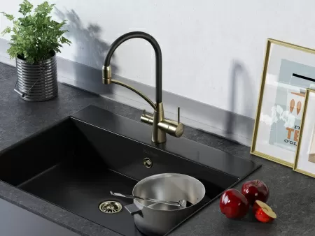 Смеситель для кухни Paulmark SIЕGEN Si213111-BR, бронза