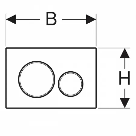 Клавиша смыва Geberit Sigma 115.882.JQ.1 хром