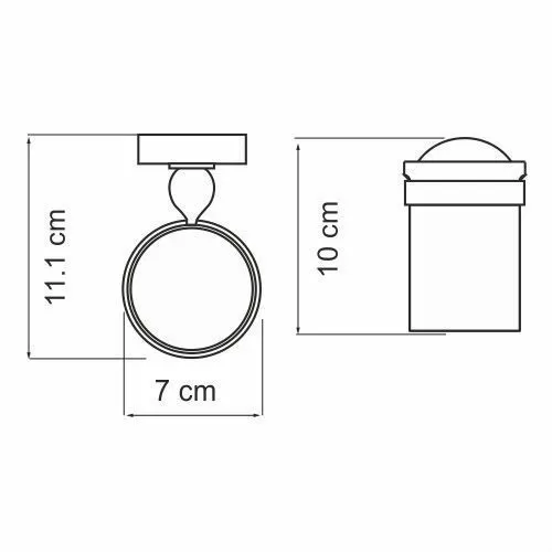 Комплект аксессуаров для ванной комнаты WasserKRAFT Nau (подстаканник, крючок, дозатор, полка)