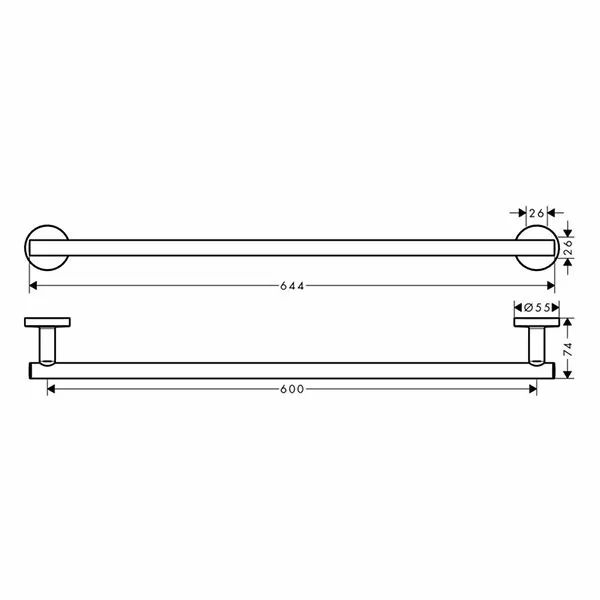 Держатель для полотенца Hansgrohe Logis Universal 41716000